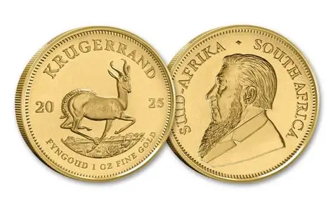 South African Krugerrand 1oz Gold (Year Varies)